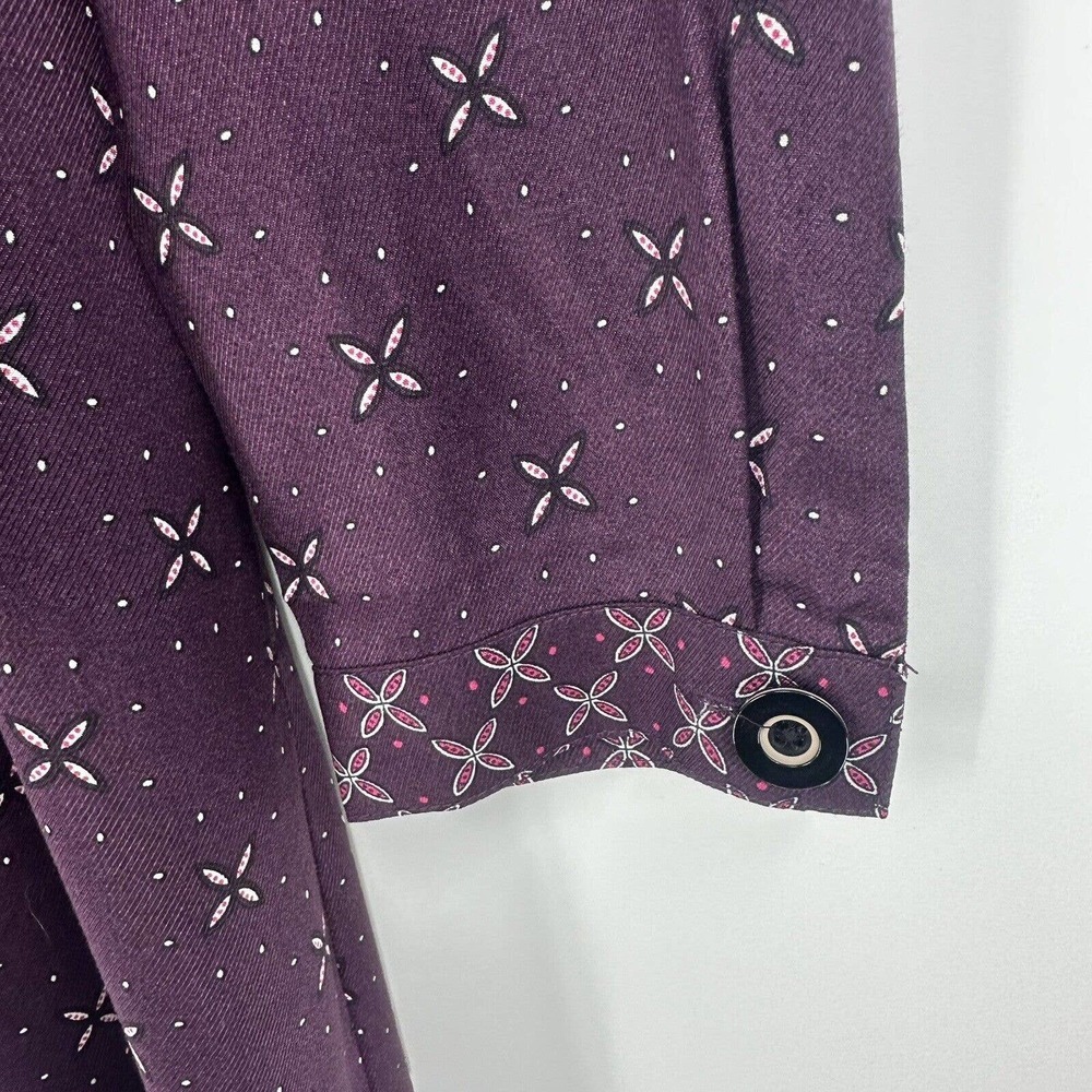 Maeve by Anthropologie Mini Dress S Gillian Abstract V Neck Long Sleeve Casual - Picture 6 of 10